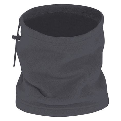 Braga de cuello y gorro polar con cordón regulador y freno, en varios colores, de tejido polar y anti-pilling VALENTO ALPINE  Gris carbón