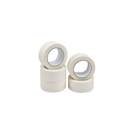5 Rouleaux Ruban de Masquage Adhésif Masquage Peinture Ruban multi-usages forte Bande Collante pour Peinture, Industrie, Décoration, Bricolage, Artisanat -50 mm x 50 m (1/5)