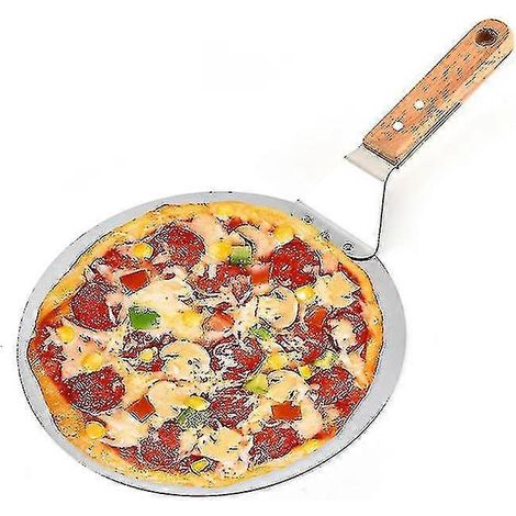 Pelle à pizza en acier inoxydable, pelle à gâteau de 25 cm, gâteau rond (1/5)