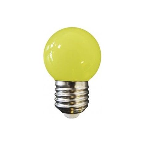 AMPOULE COULEUR LED JAUNE E27
