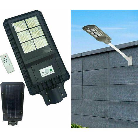 LAMPIONE STRADALE LED 120 W PANNELLO SOLARE FOTOVOLTAICO LED CON TELECOMANDO (1/2)