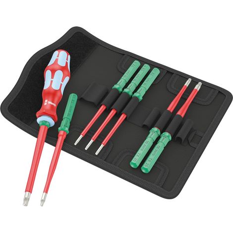 Wera Kraftform Kompakt VDE Stainless 8 pièces noir