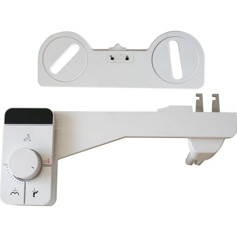 Kit bidet pour toilettes, abattant pulvérisateur blanc, raccord 3/8 pouce (1/5)