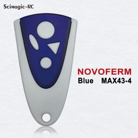 compatible NOVOFERM NOVOTRON 502 MAX43-2,504 MAX43-4 MCHS43-2 MTR43-2 Télécommande de porte de garage - NOVOFERM Blue 4 Key