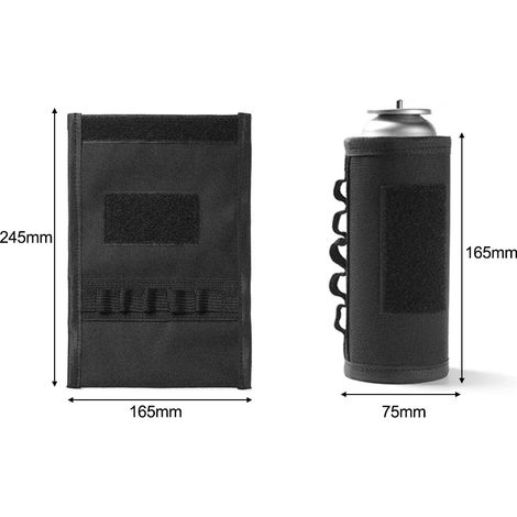 Housse de protection pour bidon d'essence de camping, manchon tactique pour bouteille de carburant, housse de protection antichute pour bidon d'essence de camping, réchauds portables (1/5)