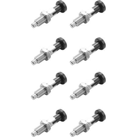 8X Index à Verrouillage Automatique en Acier Inoxydable M10 Goupille de Plongeur avec Fonction de Verrouillage Automatique (1/5)