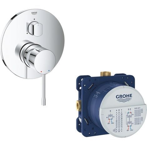 GROHE - Batidora mecánica 3 salidas Essence + Rapido SmartBox Universal cuerpo empotrado (1/5)