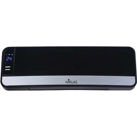 STUFA TERMOVENTILATORE 2000W A PARETE AMBIENTI ELEGANT BLACK