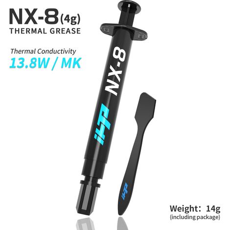 Pâte thermique IHTP NX-8 13,8 W 4 g compatible avec les puces overclockées et les cœurs de lampes