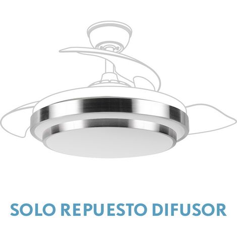 Difusor Ventilador Ibe Niquel (3 cogidas)