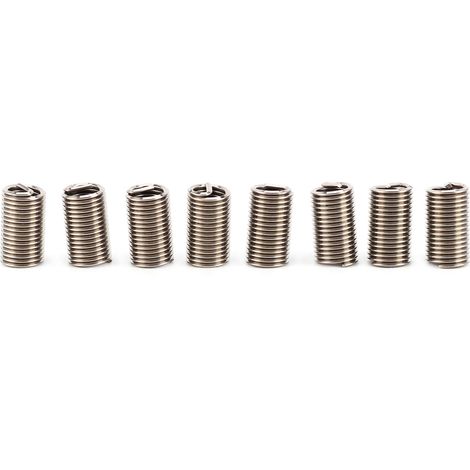 50-teiliges Gewindereparaturset aus hochfestem Edelstahl 304, Gewindereparaturhülse M8x1,25x3D (1/5)
