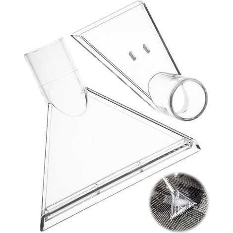 Lntyq 2 Piece Embout Aspirateur, Accessoires Aspirateur, Buse Tapisserie pour Nettoyeur Injection-Extraction, Réutilisable Buse Aspirateur Eau, pour Nettoyer les Tissus D'ameublement, Entretien Auto