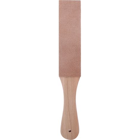 Affûteur de cuir avec manche en bois, affûteur multifonctionnel pour le travail du cuir, idéal pour le polissage et l'affûtage. (1/5)