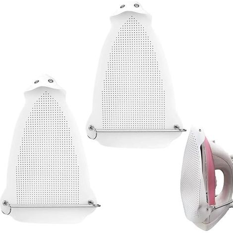 GDHZS- Housse de protection pour semelle de fer – Accessoire textile pour le repassage vapeur – Blanc, taille S (0,5 mm) – Lot de 2 (1/4)