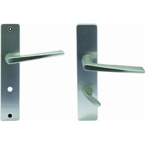 Juego de puerta Riviera BEZAULT Distancia central 195 mm Plata - Caño condenador - 0118282