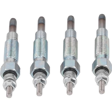 Lot de 4 bougies de préchauffage métalliques de rechange pour chargeuses compactes Bobcat modèles 643, 645 et 743 (1/5)