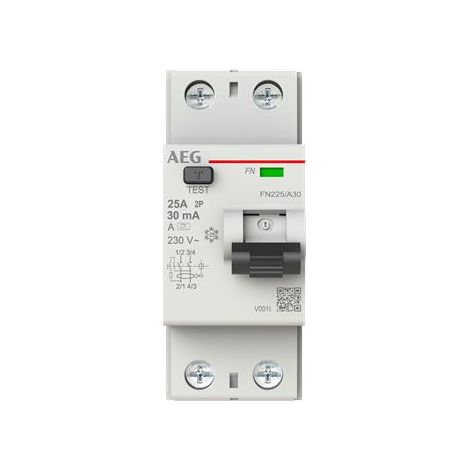 Leistungsschutzschalter AEG fn225/a30 25A 30mA Typ A (1/3)