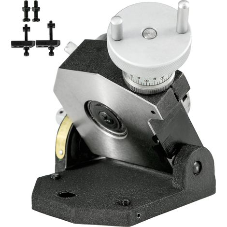 Table rotative Mophorn 4 pouces, 100 mm horizontale et verticale, table rotative de précision à 4 fentes pour fraiseuse MT-2, 360 degrés pour le fraisage et le perçage (1/5)