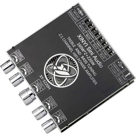 TDA7498 Bluetooth-kompatible 5.1-Leistungsverstärkerplatine mit AUX-Eingang und HiFi-Sound (1/5)