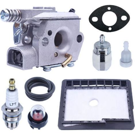 Kit Carburateur pour ECHO CS3000 CS3400 CS3450 CS300 Tronçonneuse, Carburateur avec Filtre à Air + Joint + Filtre à Carburant + Tuyau Pièces de Rechange Accessoire (1/5)