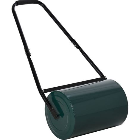 Rodillo para césped de metal verde con asa en U 102 x 50 x 30 cm (1/5)