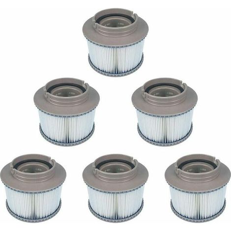 filtre spa cartouche de remplacement 120 plis compatible avec tous modeles mspa delight premium elite concept lot de 6 (1/4)