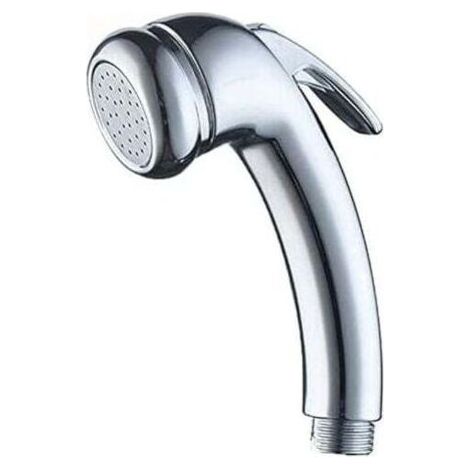 Pomme de douche haute pression avec filetage 1,27 cm chromé avec déclencheur marche/arrêt pour baignoires, bateaux, caravanes, camping-cars, salons de coiffure (1/4)