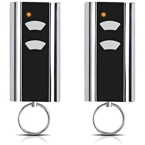 Lot de 2 pièces de rechange pour émetteur manuel Normstahl - Ouverture de porte de garage - 433,92 MHz - 2 canaux - Compatible avec Normstahl Entrematic RCU 433-2, RCU 433-4, EA433 2KM, EA433 2KS (1/5)