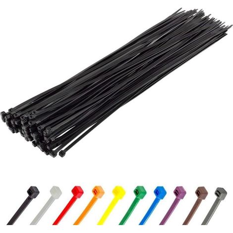 Kabelbinder 370 x 4,8 mm 100 Stück Schwarz UV-beständig 22,2 kg (1/5)