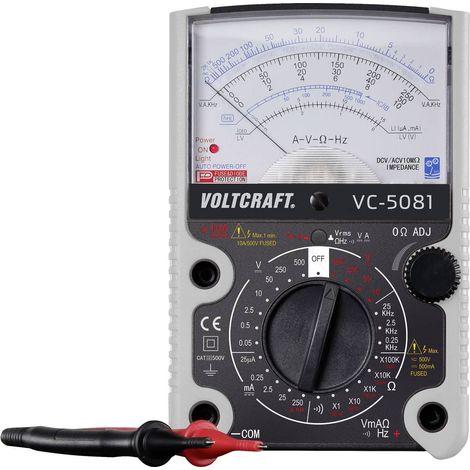 VOLTCRAFT VC-5081 Multimetro portatile analogica CAT III 500 V (1/3)