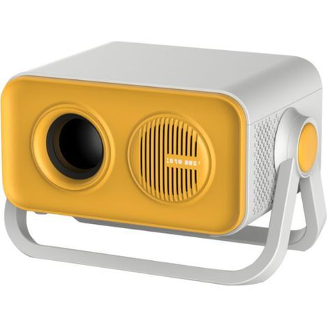 2026 upgraded 360°Adjustable Dual Stand AI Auto Keystone Electric focus Mini Portable Projector with Bluetooth 5.4, 1080P support Outdoor and movie Projector compatible with HDMI/USB/Phone/PC (1/5)