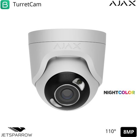 126265 - TVCC - TurretCam HL (8 Mp/2.8 mm) - Cámara HL cableada (8 Mp/2.8 mm) - color white - Ajax videovigilancia