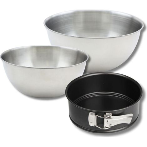 Set pâtisserie avec mini moule à manqué 18 cm, 2 bols à mixer et 1 spatule Zenker (1/5)