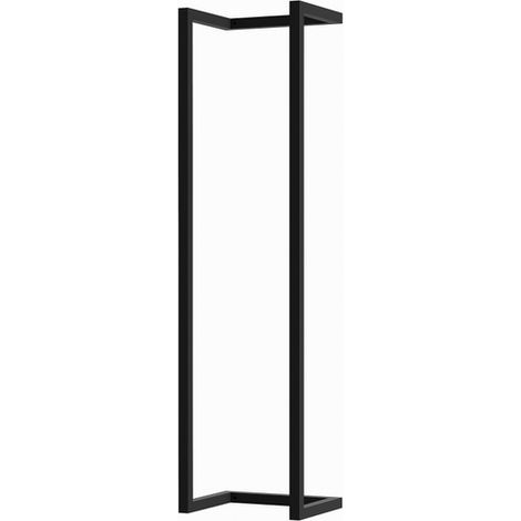 Fortifura Calvi Porte-serviettes - 95x25x20cm - Noir mat (1/4)