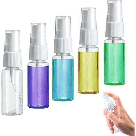 Flacon Spray Vide, 5 Pièces 20 ml Flacon Vaporisateur, Bouteille Spray Vide Transparent, Spray Sous-Bouteilles de Cosmétiques, Vaporisateur vide, Flacons et vaporisateurs vides, Vaporisateur plastique