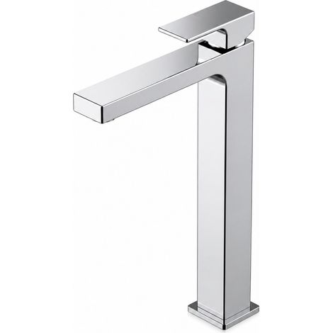 Mitigeur lavabo haut type en laiton Gattoni SQUARE 2584/25CO Chromé - Sans vidage (1/3)