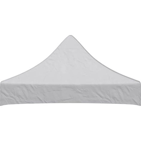 Toit de tente de réception Toile de remplacement pour tonnelle Oxford PVC Blanc 2 x 2 m (1/5)