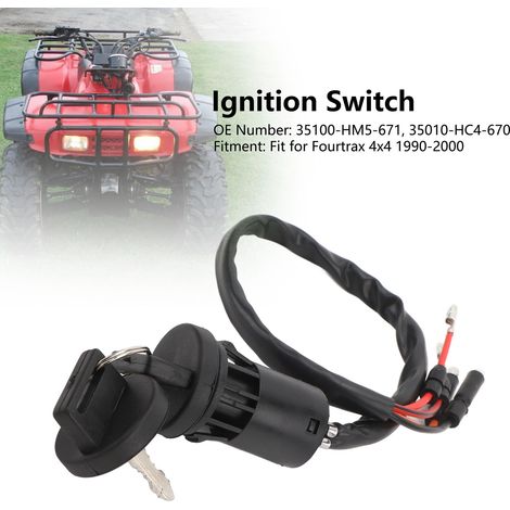Interruttore di accensione con chiave 35100-HM5-671 resistente all'acqua per Fourtrax 4x4 1990-2000 (1/5)