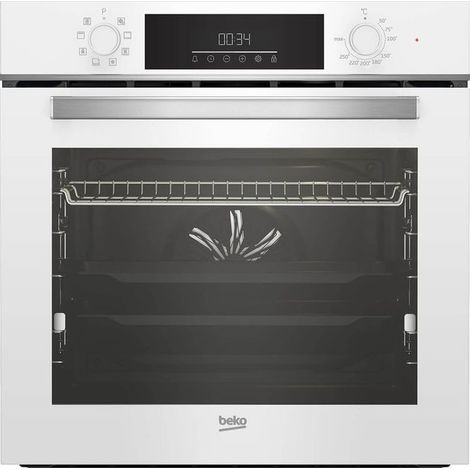Beko Einbau-Backofen BBIM14300WMS Teleskopauszug SteamShine® weiß (1/2)