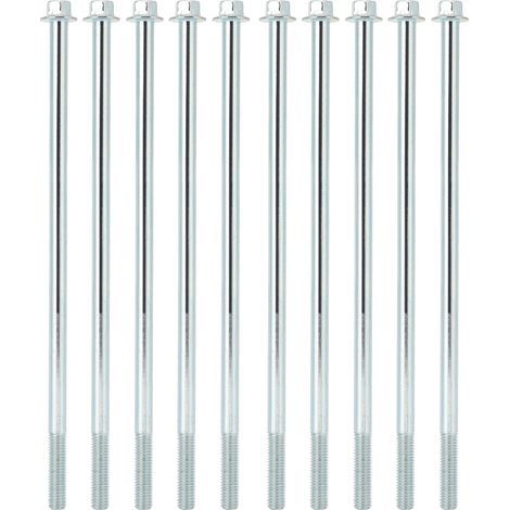 10 pièces M8x210 support de moteur vis essence bride hexagonale boulons longs accessoire de fixation. (1/5)