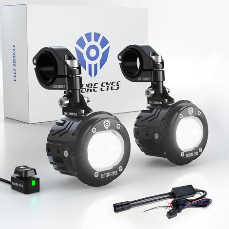 F20P phare additionnel moto led feux auxiliaire moto (1/5)