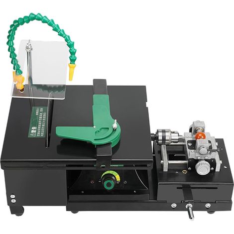 Mini Table scie Roche lapidaire polisseuse Banc Tampon Machine Bricolage Tour Outils 1000-11019r/min avec Arbre Flexible for Bijoux (1/5)