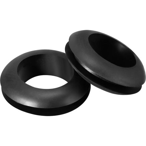 Passe Fil Caoutchouc Oeillet Passe Câble Protecteur Huile Resistant Noir 14mm Dia 100Pcs (1/3)