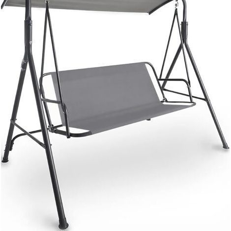 148 x 50 x 50 cm - Black Replacement Garden Swing Cover Made from Durable 600D Oxford Fabric Universal Fit for 3 Seater Swing (1/5)