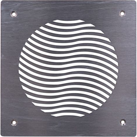 Pluggit Déflecteur d'air frais en acier inoxydable, Design Wave, PL132