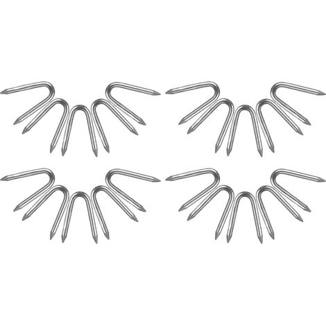 75 clous pour clôture métallique de jardin en fer argenté (1/5)
