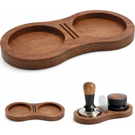 Pressino per caffè espresso in legno con più scomparti, ideale per casa, ufficio, bar, ristorante, tavolo, bancone, baristi (60 mm) (1/5)