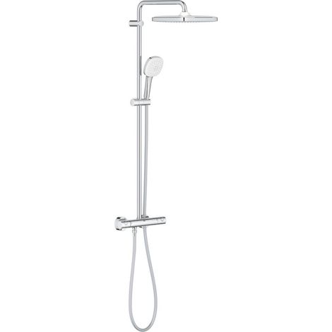 Grohe Tempesta 250 Duschsystem Cube 26689001 Thermostatbatterie für die Wandmontage, chrom