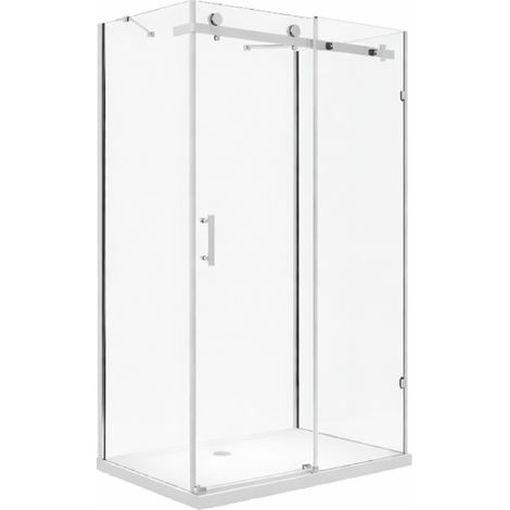 BuyLando Ida 120x80x195 cm U Form Duschkabine Schiebesystem