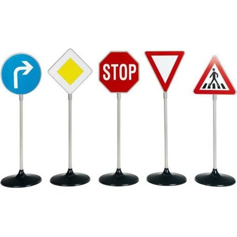 Set de 5 panneaux de signalisation routiere pour enfant - KLEIN - 2980
